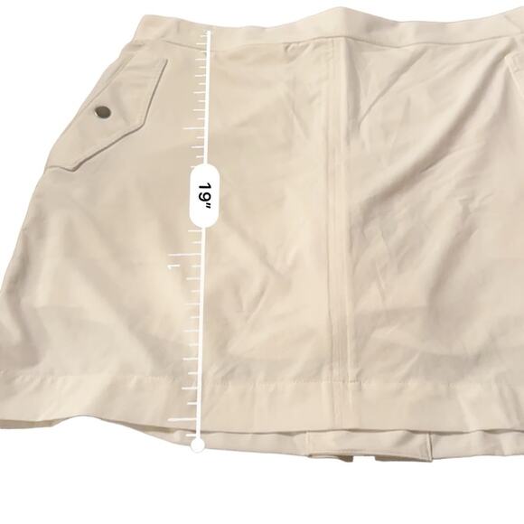 Athleta Vienna Jupe Cargo Skort in Magnolia White Size 16 Plus NEW - Picture 11 of 11